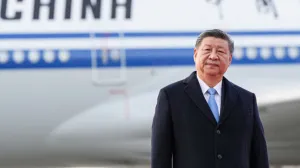 Chinese President Xi Jinping takes past in a welcoming ceremony upon his arrival at an airport in Moscow, Russia, May 7, 2025. Alexander Vilf/Host agency Ria Novosti/Handout via REUTERS ATTENTION EDITORS - THIS IMAGE WAS PROVIDED BY A THIRD PARTY./Alexander Vilf