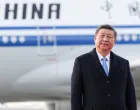 Chinese President Xi Jinping takes past in a welcoming ceremony upon his arrival at an airport in Moscow, Russia, May 7, 2025. Alexander Vilf/Host agency Ria Novosti/Handout via REUTERS ATTENTION EDITORS - THIS IMAGE WAS PROVIDED BY A THIRD PARTY./Alexander Vilf