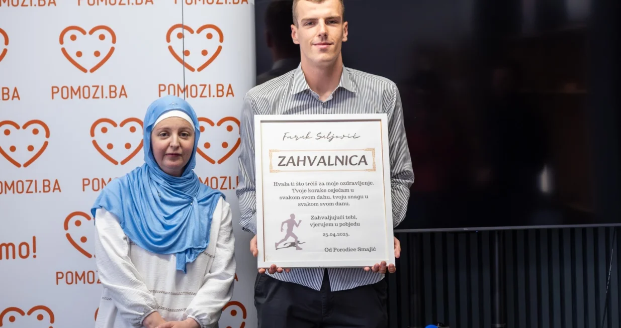 Faruk je za humani gest dobio zahvalnicu/