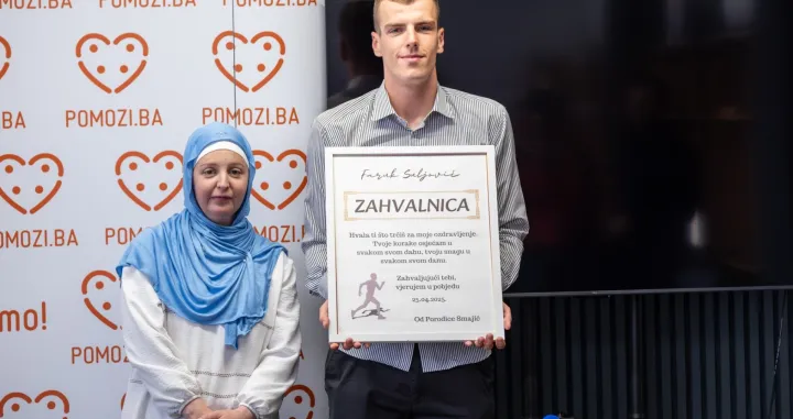 Faruk je za humani gest dobio zahvalnicu/