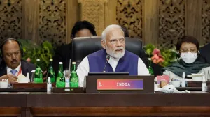 epa10307941 India's Prime Minister Narendra Modi attends a plenary session during the G20 Leaders' Summit in Bali, Indonesia, 16 November 2022. The 17th Group of Twenty (G20) Heads of State and Government Summit runs from 15 to 16 November 2022. EPA/WILLY KURNIAWAN/POOL/Willy Kurniawan/Pool