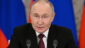 Russian President Vladimir Putin gives a statement to the media at the Kremlin in Moscow, Russia May 11, 2025. Sergey Bobylev/Host agency RIA Novosti/Handout via REUTERS ATTENTION EDITORS - THIS IMAGE WAS PROVIDED BY A THIRD PARTY./Sergey Bobylev