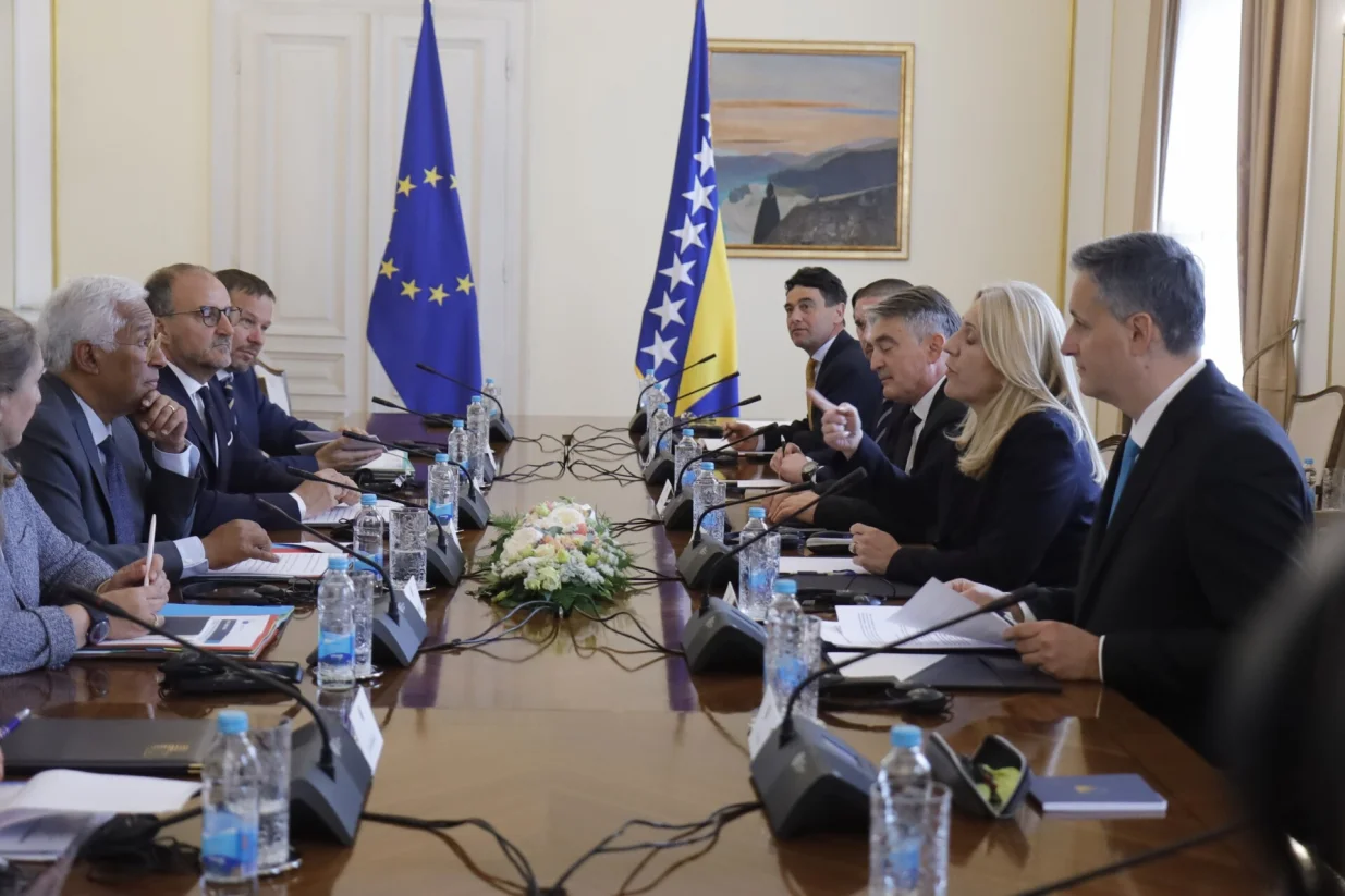 Predsjedništvo BiH sa predsjednikom Evropskog vijeća Antonijo Costa/Senad Gubelić