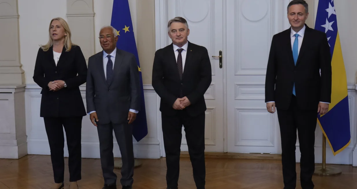 Predsjedništvo BiH sa predsjednikom Evropskog vijeća Antonijo Costa/Senad Gubelić