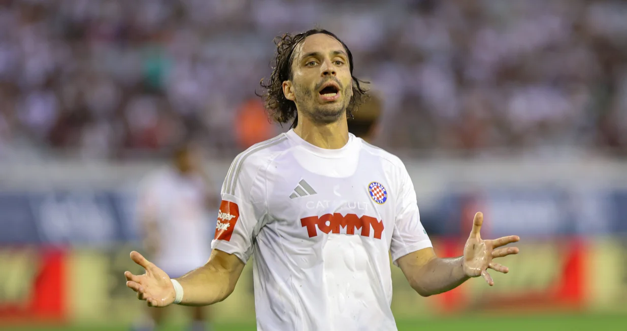 18.08.2024., stadion Poljud, Split - SuperSport HNL, 03. kolo, HNK Hajduk - NK Varazdin. Filip Krovinovic Photo: Ivana Ivanovic/PIXSELL