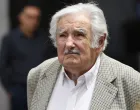 epa10352087 Former Uruguayan President Jose Mujica attends a meeting with President of Chile Gabriel Boric at the Palacio de La Moneda in Santiago, Chile, 06 December 2022. Jose 'Pepe' Mujica met in Santiago with Chilean President Gabriel Boric, as part of the visit made by the former Uruguayan President to Chile to participate in a forum on human rights. EPA/ELVIS GONZALEZ/Elvis Gonzalez