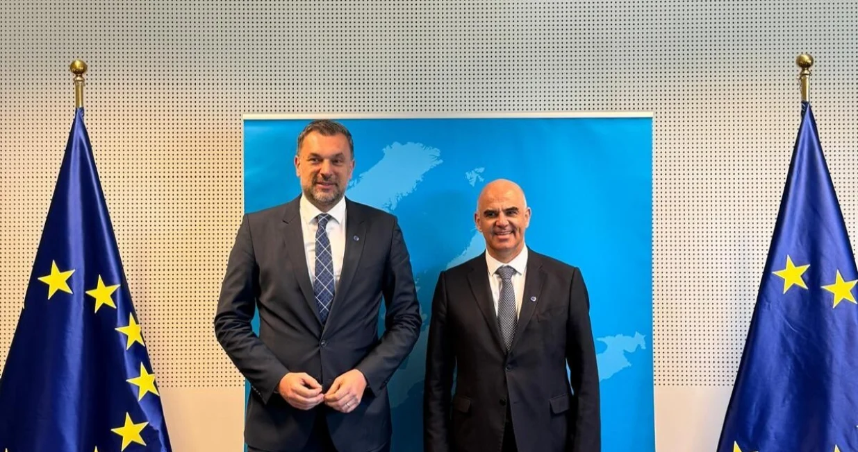 Elmedin Konaković i Alain Berset//