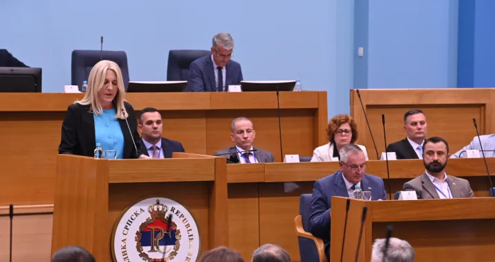 Željka Cvijanović; posebna sjednica NSRS//