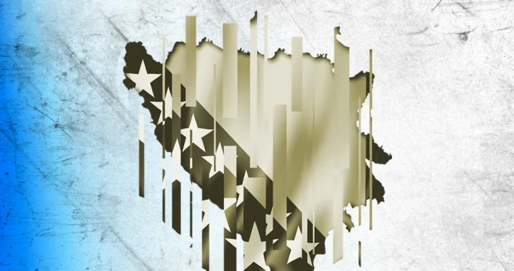 Vizual za kolumnu Gojka Berića, Bosna i Hercegovina, zastava granica/Benjamin Krnić