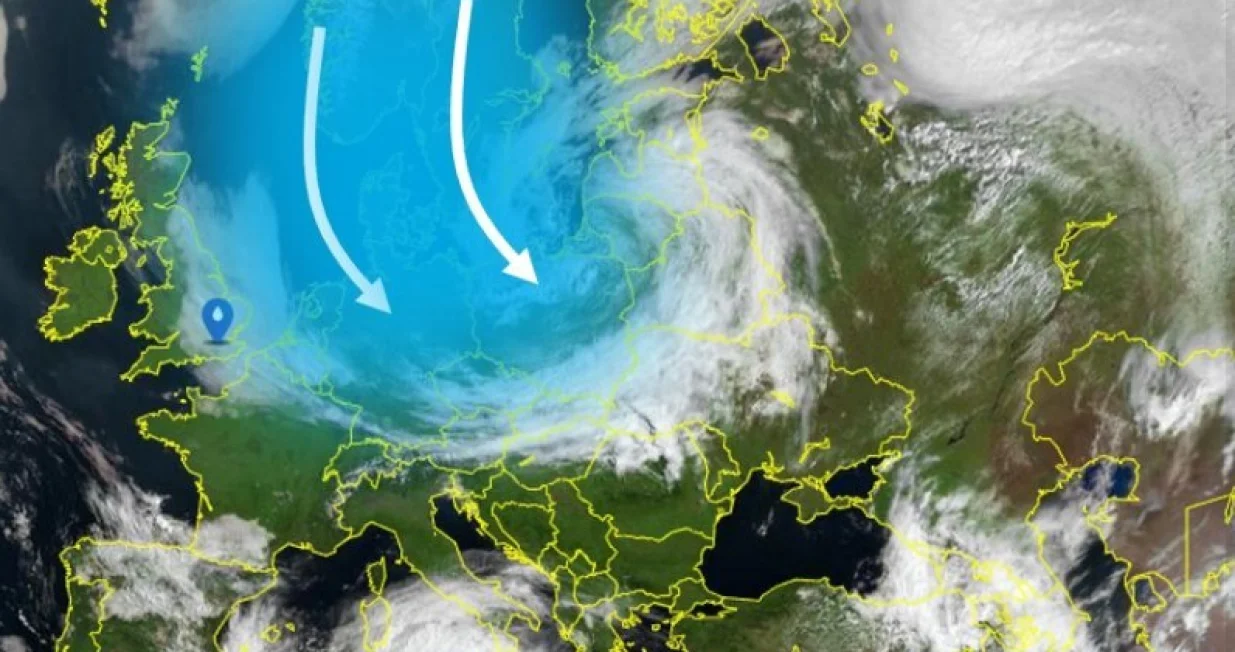 Spuštanje hladne fronte prema BiH, vremenska prognoza/Bh Meteo