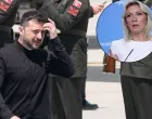 Volodimir Zelenski, Marija Zaharova//