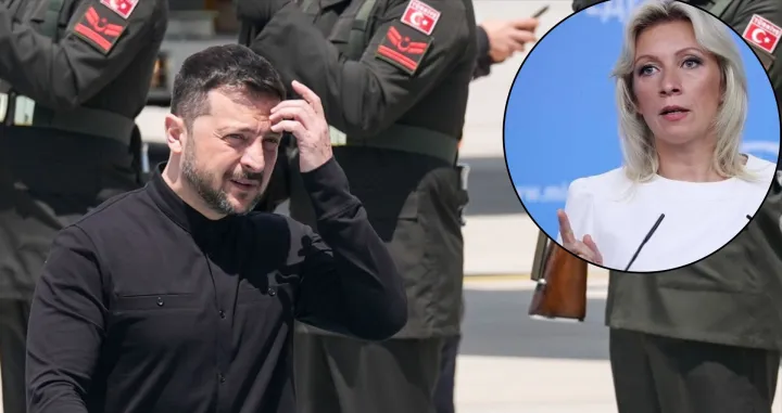 Volodimir Zelenski, Marija Zaharova//