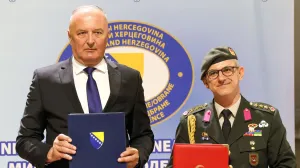 SARAJEVO, 16. maja (FENA) - Svečana primopredaje antidron sistema Kangal, kojeg Ministarstvo nacionalne odbrane Republike Turske donira za Oružane snage Bosne i Hercegovine, bit će održana danas u kasarni OS BiH "Rajlovac" u Sarajevu. (Foto FENA/Harun Muminović)/Harun Muminović