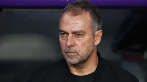 Soccer Football - LaLiga - Real Valladolid v FC Barcelona - Estadio Jose Zorrilla, Valladolid, Spain - May 3, 2025 FC Barcelona coach Hansi Flick before the match REUTERS/Isabel Infantes