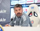 1605.2025., Split- Poljud- Novinarski salon pressica trenera Hajduka Gennaro Gattusa uoci utakmice s Rijekom na kojoj je najavio odlazak Photo: Ivana Ivanovic/PIXSELL