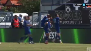 Gol Denkovića za 1:0 (FOTO: Screenshot/Arena Sport)