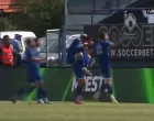 Gol Denkovića za 1:0 (FOTO: Screenshot/Arena Sport)