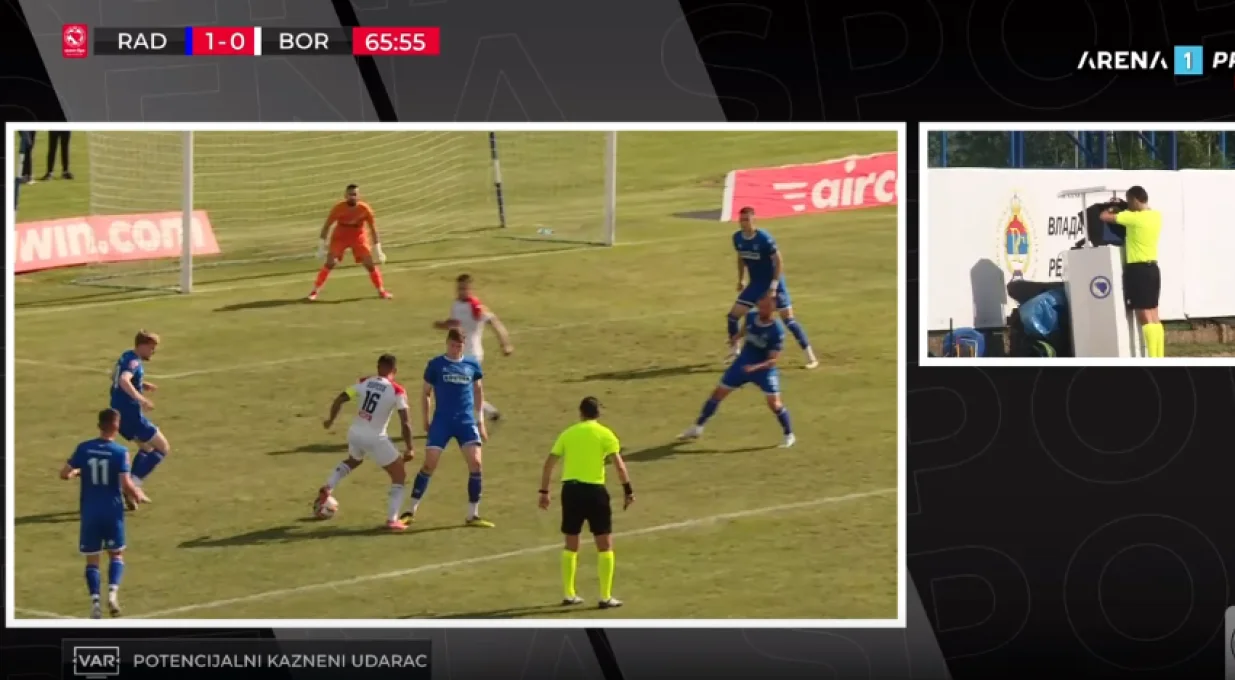 Gogić nagazio Herreru (FOTO: Screenshot/Arena Sport)