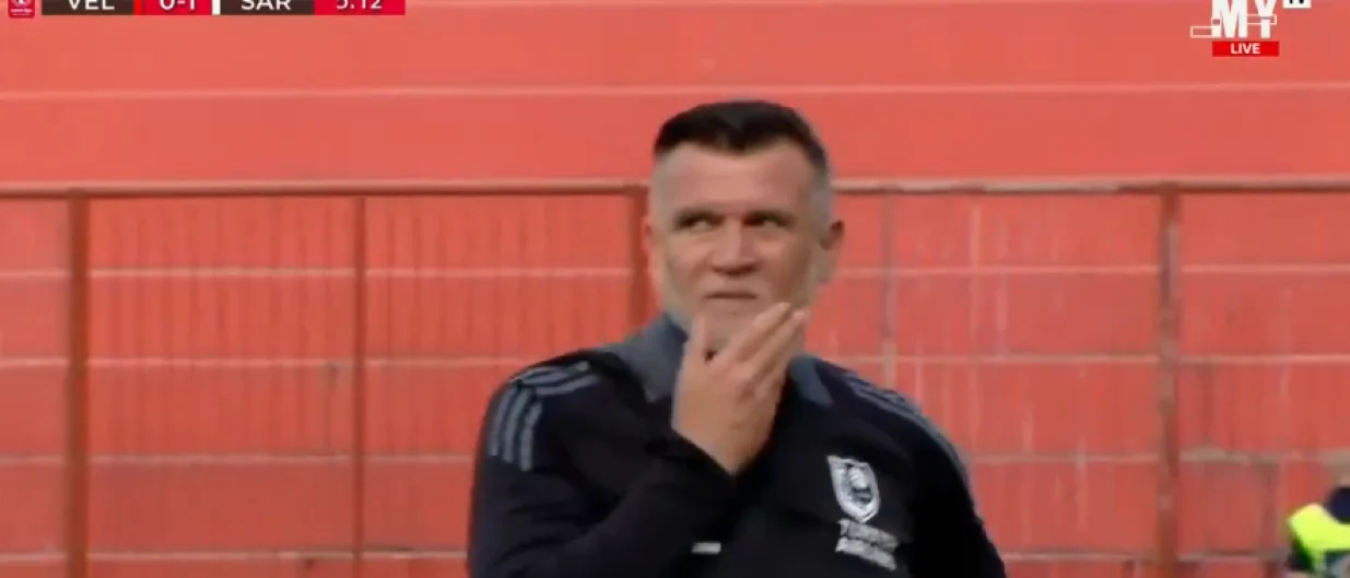 Reakcija Zekića nakon gola (FOTO: Screenshot/Arena Sport)