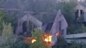 Požar u bivšem Domu penzionera/Crna Hronika