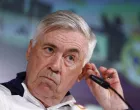 Soccer Football - Real Madrid coach Carlo Ancelotti Press Conference - Ciudad Real Madrid, Valdebebas, Madrid, Spain - May 13, 2025 Real Madrid coach Carlo Ancelotti during a press conference REUTERS/Susana Vera