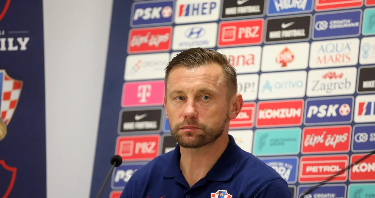 19.11.2024., Rijeka - Izbornik Ivica olic na konferenciji nakon utakmice. Kvalifikacijska nogometna utakmica za Europsko prvenstvo 2025 U-21 izmedju Hrvatske i Gruzije. Photo: Goran Kovacic/PIXSELL