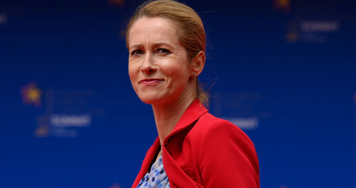 Vice-President of the European Commission Kaja Kallas arrives at the 6th European Political Community summit at Skanderbeg Square in Tirana, Albania May 16, 2025. Leon Neal/Pool via REUTERS/Leon Neal