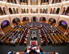 A general view of the Hungarian parliament as it votes to start the withdrawal process from the International Criminal Court (ICC) in Budapest, Hungary, May 20, 2025. REUTERS/Marton Monus/Marton Monus