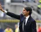 Soccer Football - Serie A - Inter Milan v AS Roma - San Siro, Milan, Italy - April 27, 2025 Inter Milan coach Simone Inzaghi reacts REUTERS/Massimo Pinca