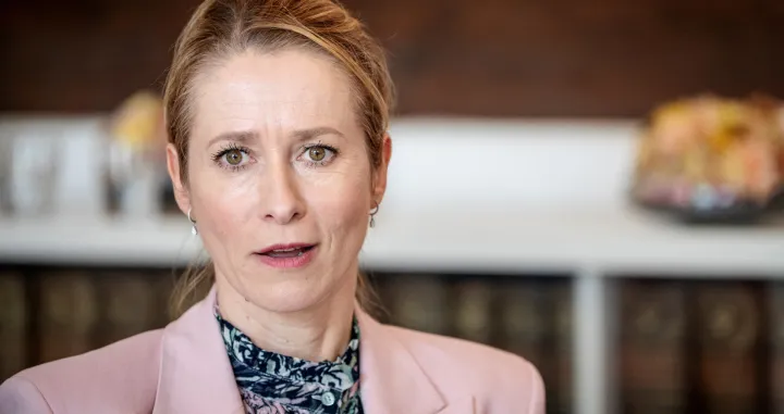 FILE PHOTO: European Union foreign policy chief Kaja Kallas speaks to journalists in Copenhagen, Denmark, May 13, 2025. Ritzau Scanpix/Mads Claus Rasmussen/via REUTERS ATTENTION EDITORS - THIS IMAGE WAS PROVIDED BY A THIRD PARTY. DENMARK OUT. NO COMMERCIAL OR EDITORIAL SALES IN DENMARK./File Photo/Mads Claus Rasmussen