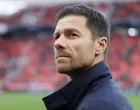 epa10290160 Leverkusen's head coach Xabi Alonso reacts before the German Bundesliga soccer match between Bayer 04 Leverkusen and Union Berlin in Leverkusen, Germany, 06 November 2022. EPA/RONALD WITTEK CONDITIONS - ATTENTION: The DFL regulations prohibit any use of photographs as image sequences and/or quasi-video.
