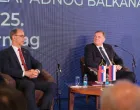 Premijer Srbije Đuro Macut i predsjednik RS-a Milorad Dodik, Ekonomski forum Jahorina 2025/X. Com