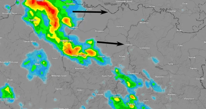 Nevrijeme, BiH, olujni sistemi, vremenski model/Bh Meteo