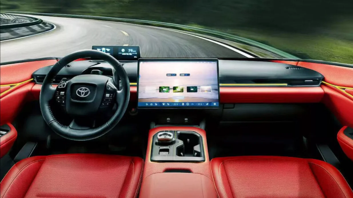 Toyota bZ5 unutrašnjost/
