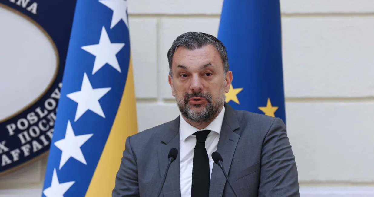 Elmedin Konaković sastao se danas sa ministrom za evropske i vanjske poslove Republike Albanije Iglijem Hasanijem/Fena