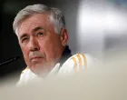 Soccer Football - Real Madrid coach Carlo Ancelotti Press Conference - Ciudad Real Madrid, Valdebebas, Madrid, Spain - May 13, 2025 Real Madrid coach Carlo Ancelotti during a press conference REUTERS/Susana Vera