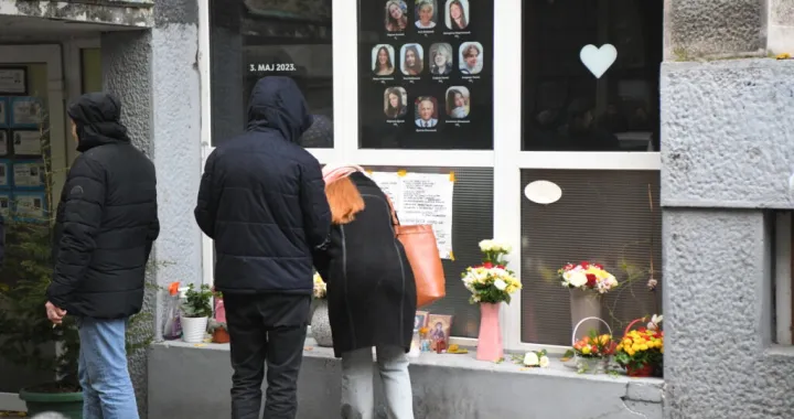 Protest roditelja ubijene djece u masakru u Beogradu (Srbija), OŠ Vladislav Ribnikar/Nova.rs