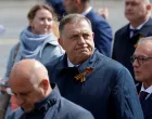 FILE PHOTO: Bosnian Serb leader Milorad Dodik leaves after a military parade on Victory Day, marking the 80th anniversary of the victory over Nazi Germany in World War Two, in Red Square in central Moscow, Russia, May 9, 2025. REUTERS/Maxim Shemetov/File Photo/Maxim Shemetov