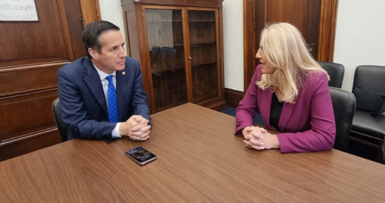 Cvijanović sa senatorom Bernijem Morenom/