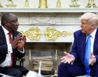 U.S. President Donald Trump meets South African President Cyril Ramaphosa in the Oval Office of the White House in Washington, D.C., U.S., May 21, 2025. REUTERS/Kevin Lamarque/Kevin Lamarque