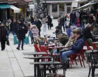 sarajevo januar barščaršija šetnja bašte turisti/Senad Gubelić