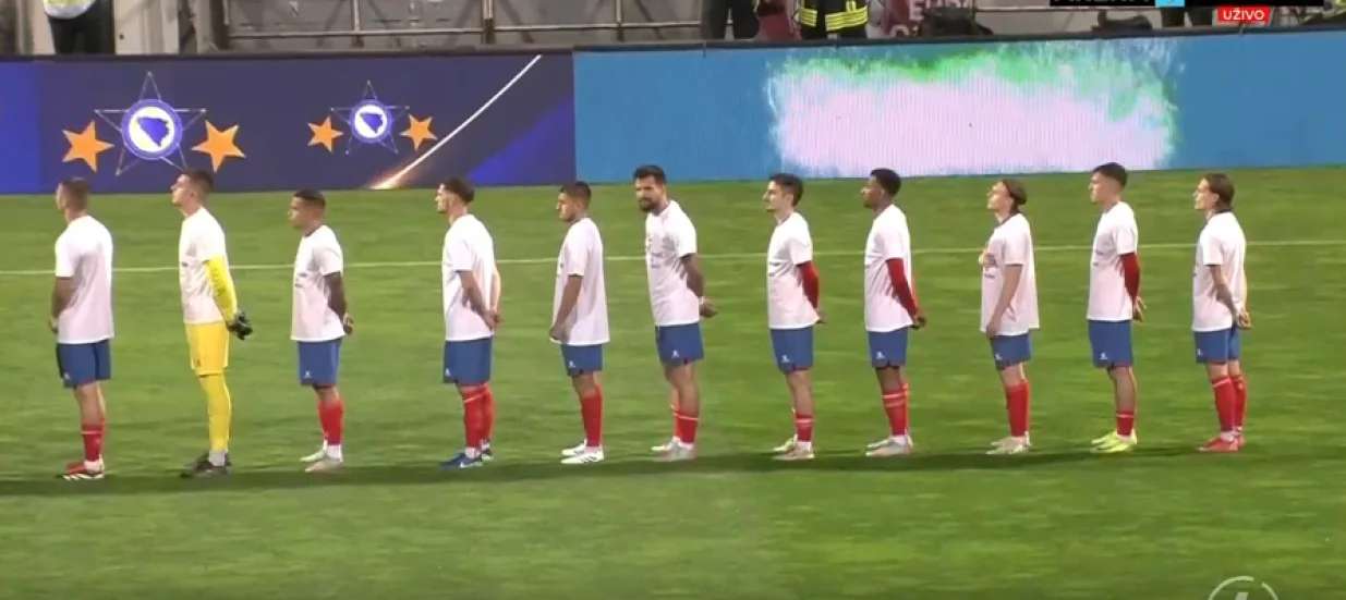 Igrači Borca (FOTO: Screenshot/Arena Sport)