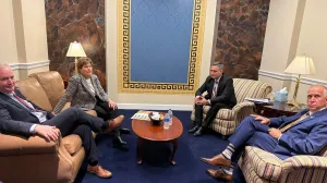 Bećirović sa senatorima Jeanne Shaheen, Chrisom Van Hollenom i Thomom Tillisom/Kabinet ćlana Predsjedništva Bih 