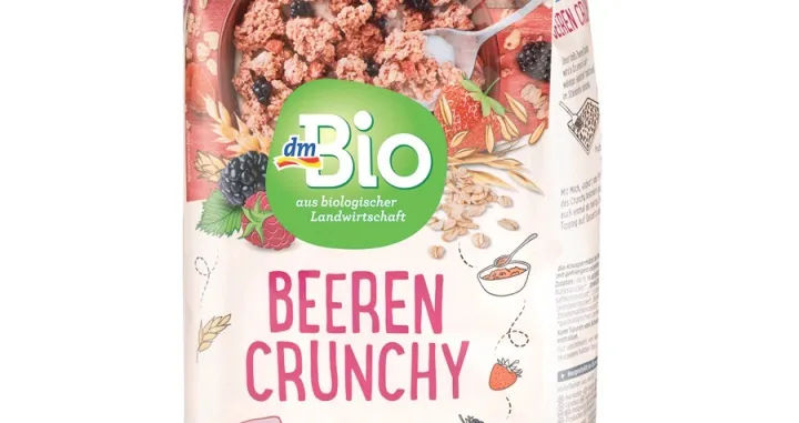 dmBio hrskave pahuljice, bobičasto voće, 500 g/Dm 