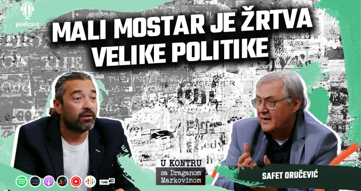 Safet Oručević gost je najnovije epizode podcast U kontru sa Draganom Markovinom/Oslobođenje 