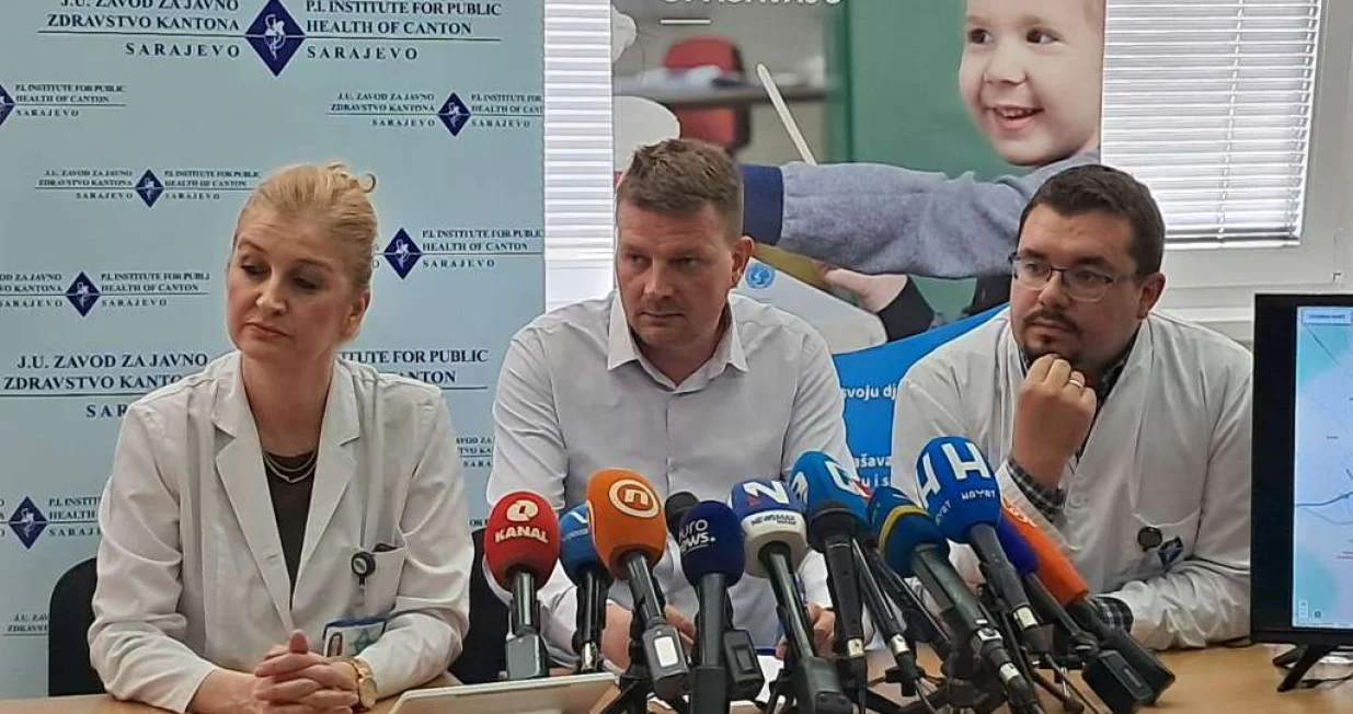 Press konferencija Zavoda za javno zdravstvo Kantona Sarajevo (ZZJZKS) u vezi sa širenjem leptospiroze/Dragan Vuković