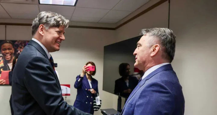 Željko Komšić i zamjenik generalnog sekretara SAD-a Christopher Landau/