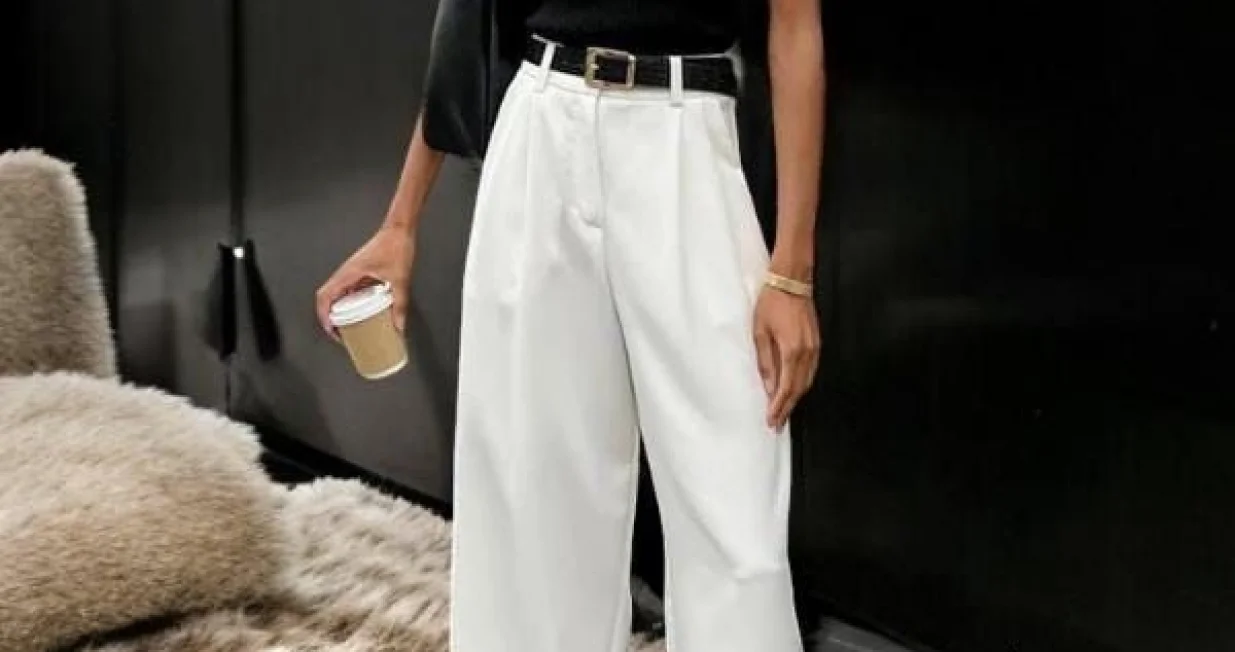 Bijele krojene hlače/Pinterest