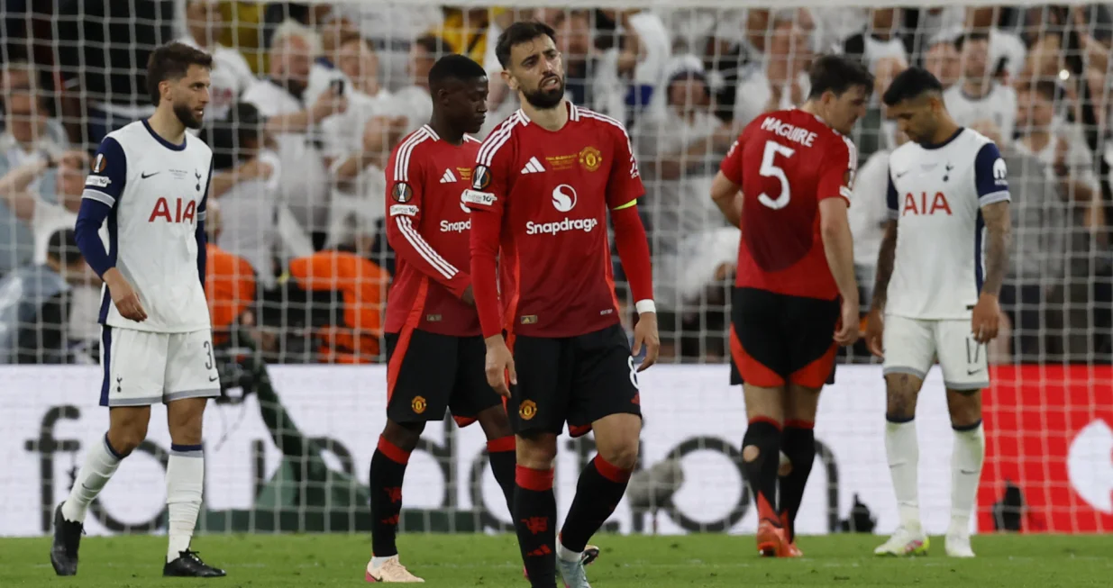 Soccer Football - Europa League - Final - Tottenham Hotspur v Manchester United - San Mames, Bilbao, Spain - May 21, 2025 Manchester United's Bruno Fernandes REUTERS/Vincent West