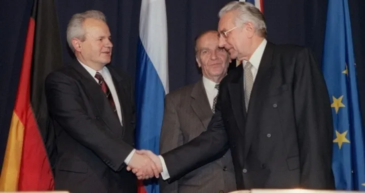 Milo&scaron;ević, Tuđman i Izetbegović/